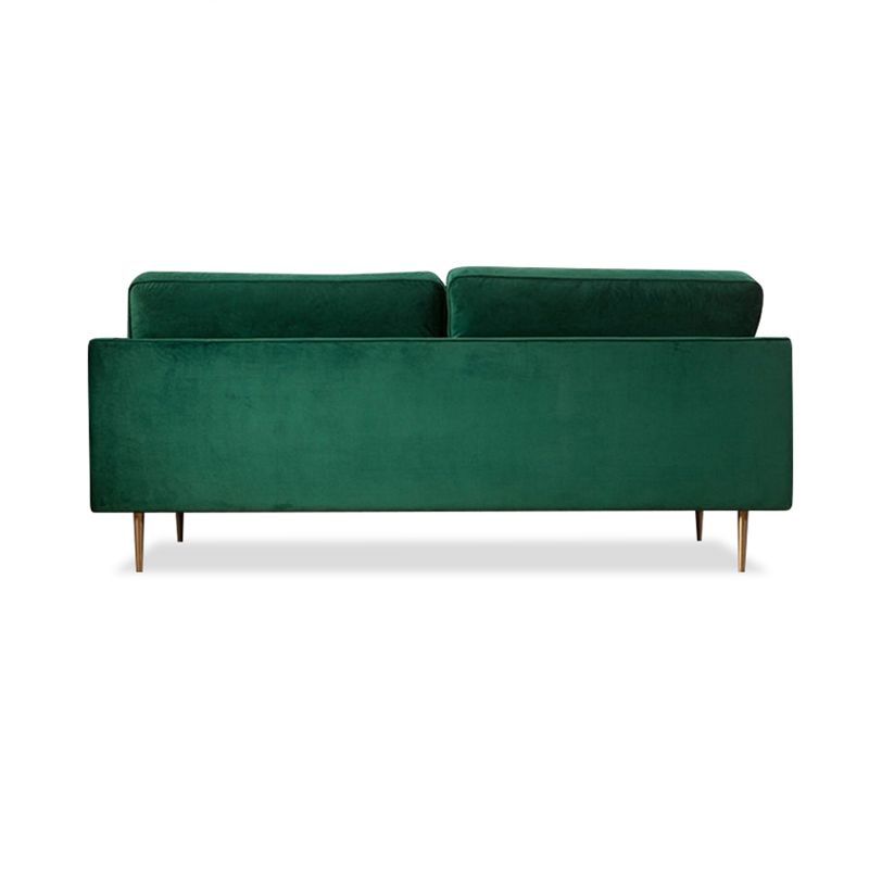 Velvet 2/3-Seat Mid-Century Modern 31.5" Wide Square Arm Sofa Clearhalo 'furn' 'furn_sofas' 'Furniture' 'furniture_sofas' 'kitchen' 'kitchen_sofas' 'Living Room Furniture' 'Sofa' 'sofas' 1200x1200_9e1c7f6a-3e64-4d8c-adf9-bbf746f493d1