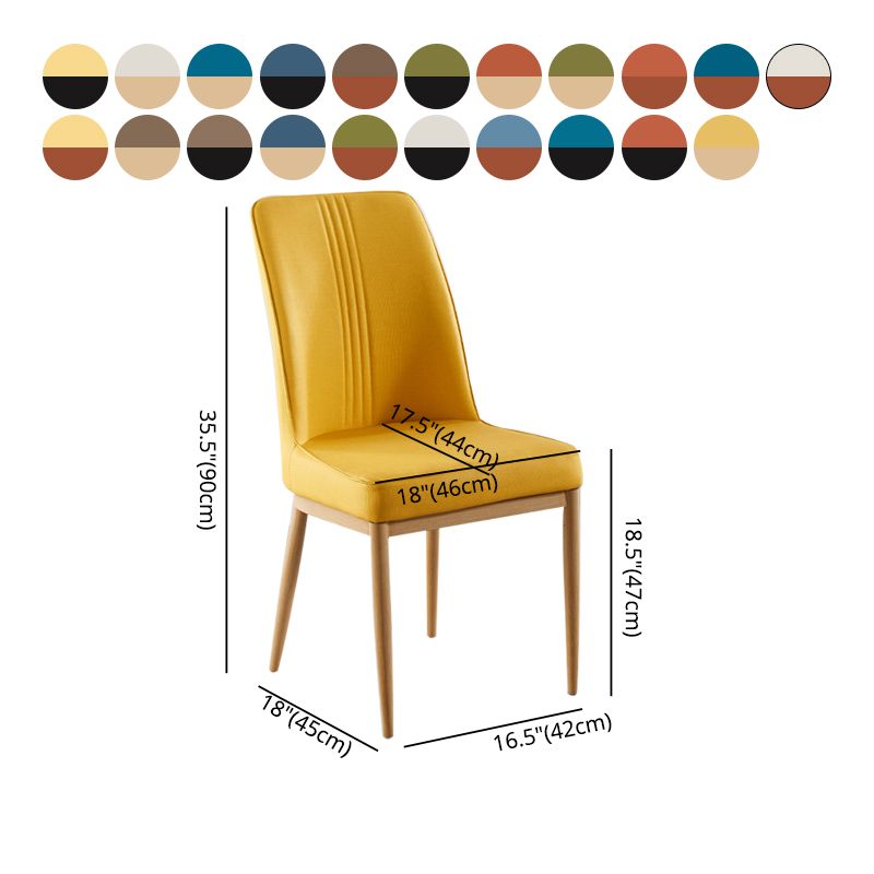 Contemporary Style Metal Dining Chairs Dining Arm Side Chair for Kitchen Clearhalo ' kitchen&dining_furn' 'Dining Chairs' 'Dining Tables & Seating' 'dining_chair' 'furn' 'furn_dining_chair' 'Furniture' 'furniture_dining_chair' 'Kitchen & Dining Furniture' 'kitchen' 1200x1200_9e1d7853-dcfd-4d86-ada7-760d7e33b172