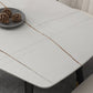 Contemporary Style 4-foot Dining Table Stone Home Furniture with Metal Leg Clearhalo ' dining_table' 'Dining Tables & Seating' 'Dining Tables' 'furn' 'furn_dining_table' 'Furniture' 'furniture_dining_table' 'Kitchen & Dining Furniture' 'kitchen&dining_furn' 'kitchen' 'kitchen_dining_table' 1200x1200_9e1d8b62-6123-4acc-80cb-6fa405f7b327