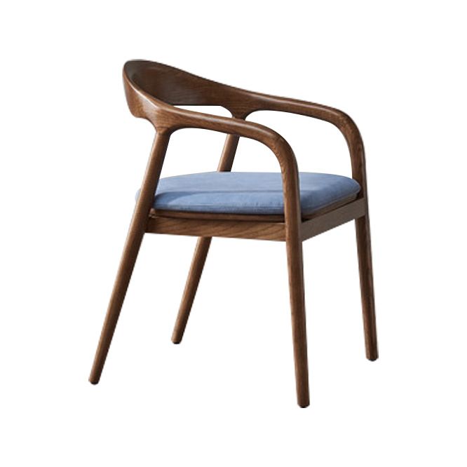 Traditional Style Solid Wood Dining Arm Chair Matte Finish Open Back Dining Chair Clearhalo ' kitchen&dining_furn' 'Dining Chairs' 'Dining Tables & Seating' 'dining_chair' 'furn' 'furn_dining_chair' 'Furniture' 'furniture_dining_chair' 'Kitchen & Dining Furniture' 'kitchen' 1200x1200_9e1da010-7b17-465e-aacb-36e0032fce2c