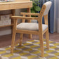 Contemporary Solid Wood Dining Arm Chair Open Back Single Dining Side Chair for Home Use Clearhalo ' kitchen&dining_furn' 'Dining Chairs' 'Dining Tables & Seating' 'dining_chair' 'furn' 'furn_dining_chair' 'Furniture' 'furniture_dining_chair' 'Kitchen & Dining Furniture' 'kitchen' 1200x1200_9e1f2f34-0b58-44f2-b523-2c283edb2da2