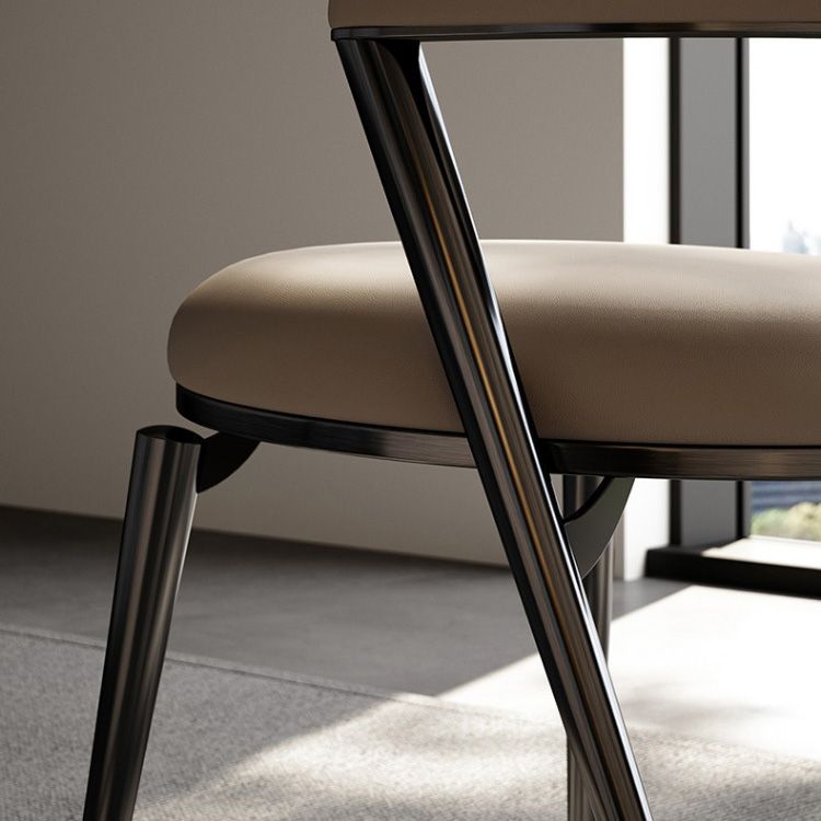 Modern Indoor Kitchen Dining Chair Open Back Dining Side Chair Clearhalo 'Dining Chairs' 'Dining Tables & Seating' 'dining_chair' 'furn' 'furn_dining_chair' 'Furniture' 'Kitchen & Dining Furniture' 1200x1200_9e1f9e35-604a-41a2-b32c-df463d8ef038