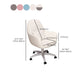 Chaise de bureau contemporaine ergonomique chaise de bureau rembourrée avec roues