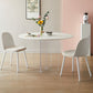Modern 1/3/4/5 Pieces Dining Set Round Stone Dining Table for Dining Room
