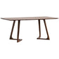 Rectangle Double Pedestal Industrial Dining Table Brown Fixed Table for Home Clearhalo 'Dining Tables & Seating' 'Dining Tables' 'dining_table' 'furn' 'furn_dining_table' 'Furniture' 'furniture_dining_table' 'Kitchen & Dining Furniture' 'kitchen' 'kitchen_dining_table' 1200x1200_9e20b0fb-1e1a-466b-b8d0-8324a59fbfb8
