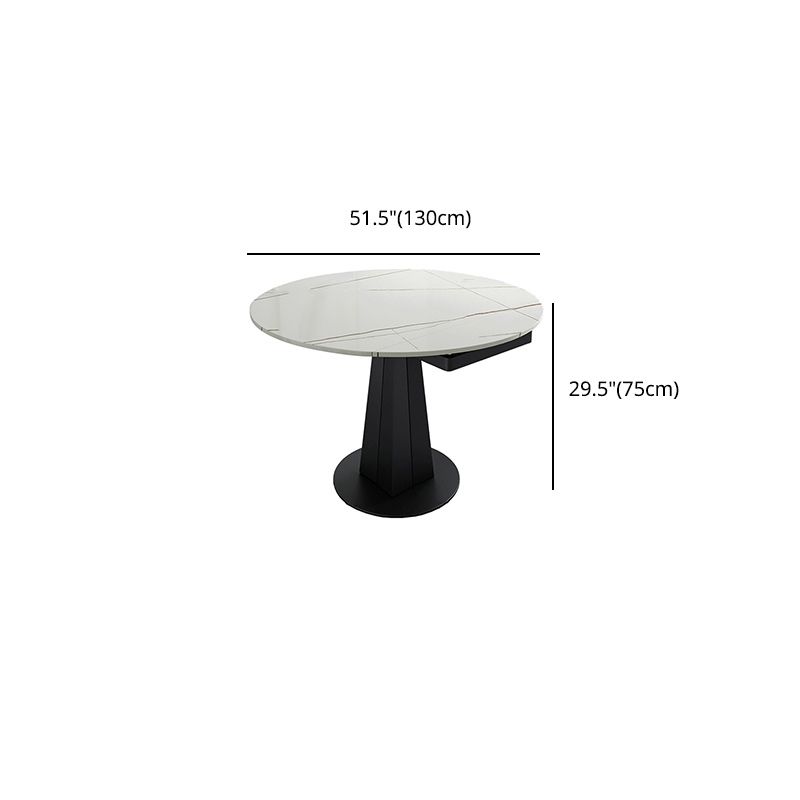 Modern 1/3/4/5/7 Pieces Round Dining Table Set with Sintered Stone Dinette Set Clearhalo 'Dining Room Sets' 'Dining Tables & Seating' 'dining_room_set' 'furn' 'furn_dining_room_set' 'Furniture' 'furniture_dining_room_set' 'Kitchen & Dining Furniture' 'kitchen&dining_furn' 'kitchen' 1200x1200_9e230a7b-b8a6-475d-af1d-0aa3915c80d0