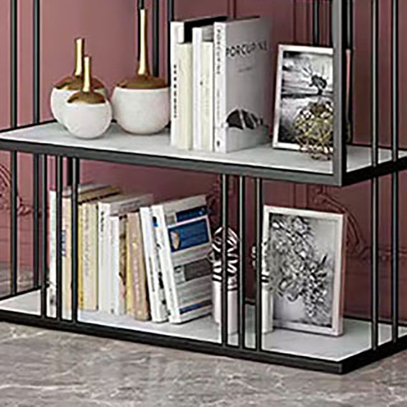 Open Vertical Etagere Bookshelf Industrial Iron Frame Manufactured Wood Shelf Bookshelf Clearhalo 'Bookcases' 'furn' 'furn_bookcases' 'Furniture' 'furniture_bookcases' 'kitchen' 'kitchen_bookcases' 'Living Room Furniture' 'Office Furniture' 1200x1200_9e23de92-f1ba-4558-beea-fc46e62f9014