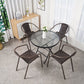 Modern Indoor-Outdoor Chair Metal Frame Stacking Dining Arm Chair