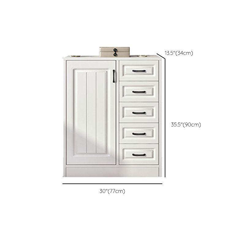 Serveur de restauration en bois blanc d'ingénierie serveur de buffet moderne avec tiroirs