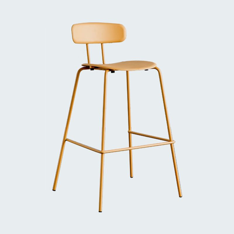 Modern Bar-stool Plastic Counter Bar Stool for Kitchen Bar with Metal Legs Clearhalo 'Bar Furniture' 'Bar Stools' 'bar_stools' 'furn' 'furn_bar_stools' 'Furniture' 'furniture_bar_stools' 'Kitchen & Dining Furniture' 1200x1200_9e29f037-0ddf-44e1-9451-709e0e5db82b