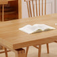 Table de salle à manger contemporaine Table de salle à manger rectangulaire en bois massif naturel