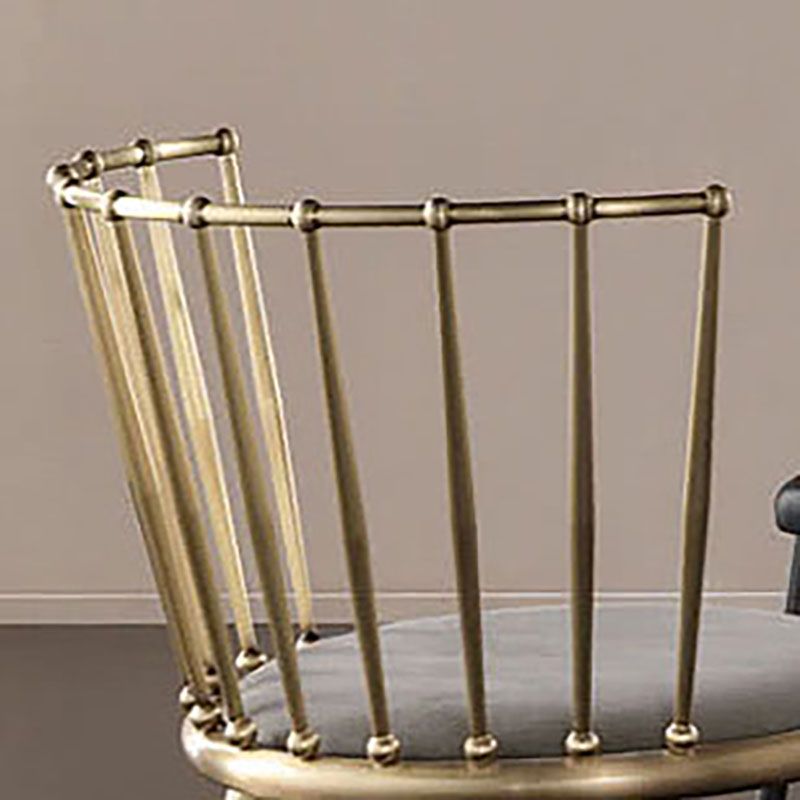 Scandinavian Style Armless Windsor Back Side Chairs Upholstered Dining Chairs Clearhalo ' kitchen&dining_furn' 'Dining Chairs' 'Dining Tables & Seating' 'dining_chair' 'furn' 'furn_dining_chair' 'Furniture' 'furniture_dining_chair' 'Kitchen & Dining Furniture' 'kitchen' 1200x1200_9e2c6f36-475e-428e-81c8-85958517ca2b