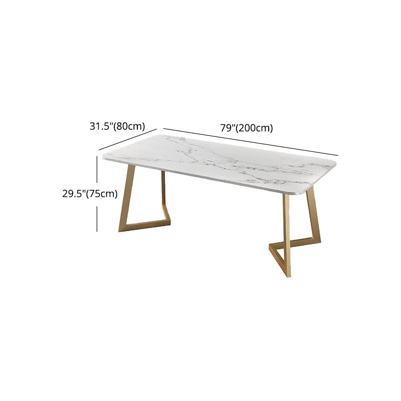 Glam 1/4/5 Pieces Dining Set Rectangle Stone Dining Table for Dining Room Clearhalo 'Dining Room Sets' 'Dining Tables & Seating' 'dining_room_set' 'furn' 'furn_dining_room_set' 'Furniture' 'furniture_dining_room_set' 'Kitchen & Dining Furniture' 'kitchen&dining_furn' 'kitchen' 1200x1200_9e2d05c9-eed1-4e90-bc19-d228481b998c