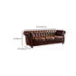 Traditional Flared Arm Sofa Tufted Cushions Seating in Dark Brown Clearhalo 'furn' 'furn_sofas' 'Furniture' 'Living Room Furniture' 'Sofa' 'sofas' 1200x1200_9e2d8d42-ce89-4344-abba-11c3f00bc83f