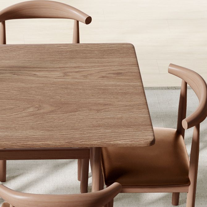 Table à manger rectangulaire en panneaux de fibres de densité moyenne, pour salle à manger