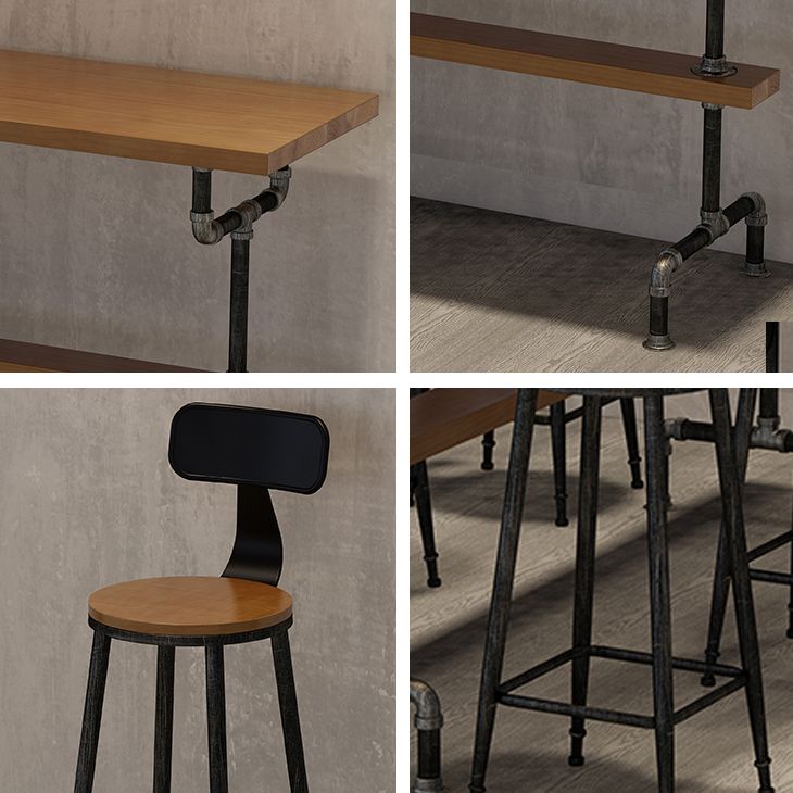 Modern Solid Wood Counter Height Set 1/2/4/7 Pieces Indoor Natural Counter Set Clearhalo 'Bar Furniture' 'furn' 'furn_home_bar_bar_sets' 'Furniture' 'Home Bars & Bar Sets' 'home_bar_bar_sets' 'Kitchen & Dining Furniture' 1200x1200_9e2f1086-f5db-4d5c-b53f-27b860c1d9f5