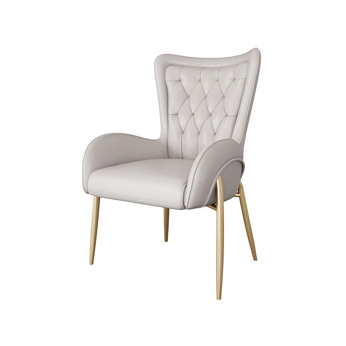 Scandinavian Wingback Metal Dining Arm Chair Kitchen Gold Dining Arm Chair Clearhalo ' kitchen&dining_furn' 'Dining Chairs' 'Dining Tables & Seating' 'dining_chair' 'Furniture' 'furniture_dining_chair' 'Kitchen & Dining Furniture' 'kitchen' 1200x1200_9e31e942-d570-4df1-a5ea-e9c20356118a