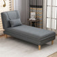 Armless Chaise Lounge Couch Engranajes ajustables Chaise con mezcla de poliéster