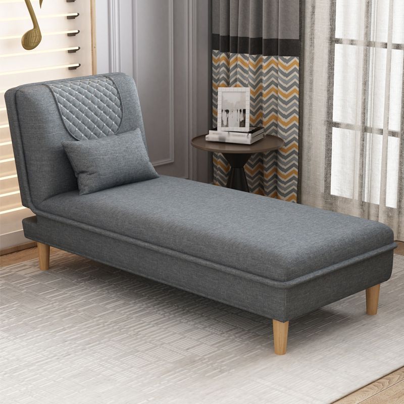 Armless Chaise Lounge Couch Engranajes ajustables Chaise con mezcla de poliéster