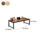 23.5 "W houten kantoor bureau modern schrijfbureau met h-vormige basis
