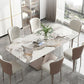 Traditional Luxury Dining Table Rectangle Sintered Stone Dining Table with Pedestal Base Clearhalo ' dining_table' 'Dining Tables & Seating' 'Dining Tables' 'furn' 'furn_dining_table' 'Furniture' 'furniture_dining_table' 'Kitchen & Dining Furniture' 'kitchen&dining_furn' 'kitchen' 'kitchen_dining_table' 1200x1200_9e33d81b-e9ba-461b-90da-67d053dbea0f