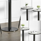 Modern Round Bar Dining Table Indoor White Top Bar Height Pub Table Metal Base in Black Clearhalo 'Bar Furniture' 'Bar Tables' 'bar_tables' 'furn' 'furn_bar_tables' 'Furniture' 'furniture_bar_tables' 'Kitchen & Dining Furniture' 'kitchen&dining_furn' 'kitchen' 1200x1200_9e35d0f1-1493-4825-95a5-bc7f3c90a58a