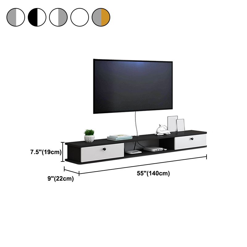 9" D Wall-mounted TV Stand Console Contemporary Closed Storage TV Stand with 2 Doors Clearhalo 'furn' 'furn_tv_stands_entertainment_centers' 'Furniture' 'Living Room Furniture' 'TV Stands & Entertainment Centers' 'TV Stands & Media Storage Furniture' 'tv_stands_entertainment_centers' 1200x1200_9e372554-622d-4c59-b788-116433af8e7d