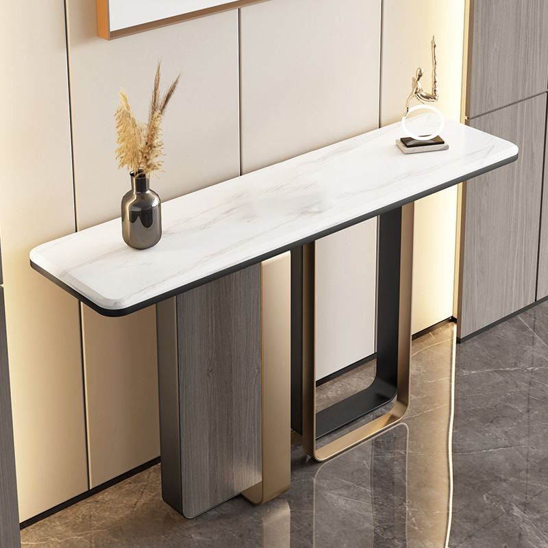 Table de acento blanco glamoroso mesa de sofá resistente a la mesa resistente a los rasguños para el salón