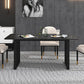 Glam Style Stone Top Double Pedestal Table Home Rectangle Dining Table Clearhalo 'Dining Tables & Seating' 'Dining Tables' 'dining_table' 'furn' 'furn_dining_table' 'Furniture' 'furniture_dining_table' 'Kitchen & Dining Furniture' 'kitchen' 'kitchen_dining_table' 1200x1200_9e3aba26-1f22-434f-843e-628e06eec22a