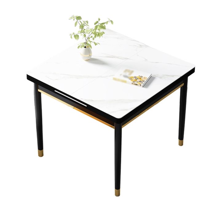 Industrial Style Stone 31.5''Dining Table Square 4 Legs Table for Dining Room Clearhalo ' dining_table' 'Dining Tables & Seating' 'Dining Tables' 'furn' 'furn_dining_table' 'Furniture' 'furniture_dining_table' 'Kitchen & Dining Furniture' 'kitchen&dining_furn' 'kitchen' 'kitchen_dining_table' 1200x1200_9e3b0620-9548-4cfa-a9dc-48aa011c4373