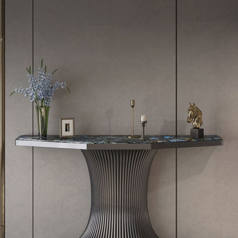 Mesa de acento sin glamour con soporte de acero inoxidable para Hall