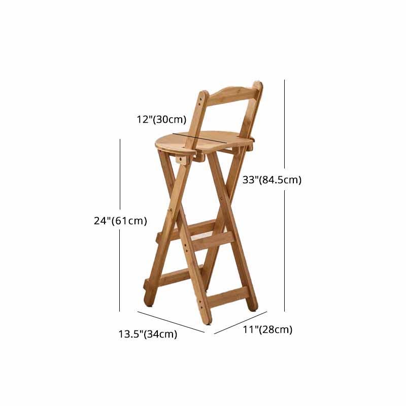 Indoor Minimalism Armless Wood Barstools Folding Counter Stools, 1 Piece Clearhalo 'Bar Furniture' 'Bar Stools' 'bar_stools' 'furn' 'furn_bar_stools' 'furniture_bar_stools' 'Kitchen & Dining Furniture' 'kitchen&dining_furn' 'kitchen' 'kitchen_furn' Furniture' 1200x1200_9e3ecb3a-5067-4c4d-b443-93d8fd20e5bb