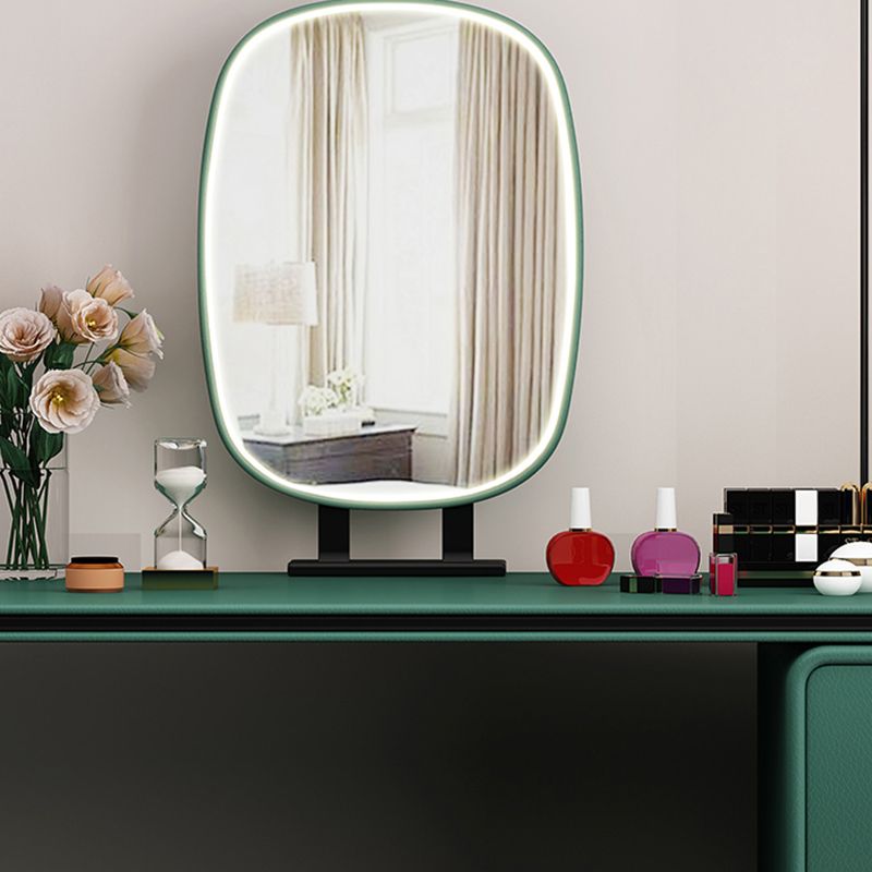 Glam Holz Waschtisch Schminktisch Set 2-Draste Make-up Eitelkeitstischtisch Tisch