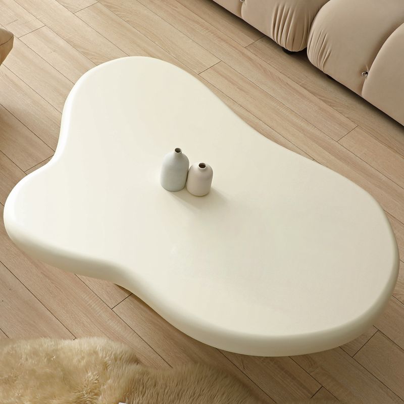 Contemporary Wood Geometric Coffee Table 4 Legs Coffee Cocktail Table