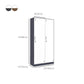 35.4"L Contemporary Wardrobe Closet Metal Home Wardrobe Armoire