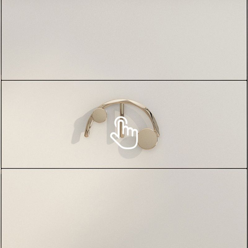 Gabinete aparador de almacenamiento de madera maciza de estilo moderno con patas de metal