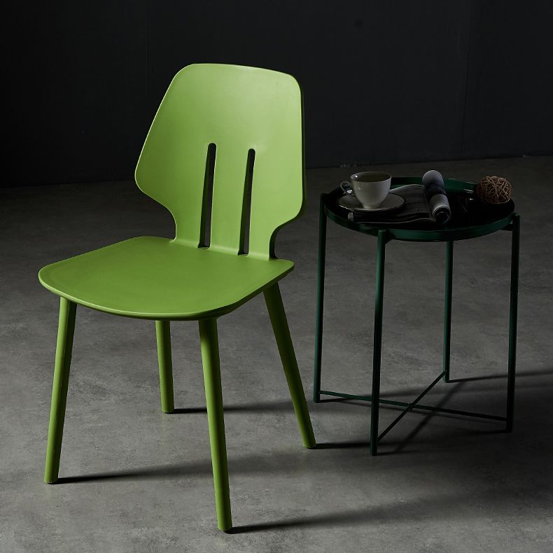 Scandinavian Armless Dining Chairs Plastic Dining Side Chairs (Set of 4) Clearhalo ' kitchen&dining_furn' 'Dining Chairs' 'Dining Tables & Seating' 'dining_chair' 'furn' 'furn_dining_chair' 'Furniture' 'furniture_dining_chair' 'Kitchen & Dining Furniture' 'kitchen' 1200x1200_9e44d42f-1b6a-49f3-96b9-f1de16394ab6