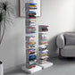 13.8" Wide Corner Shelf Bookcase Modern Metal Bookcase Multi Tiers Closed Back
