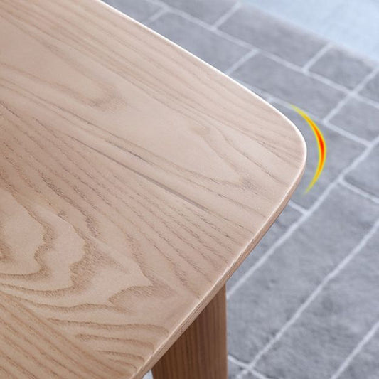 Modern Ash Wood Kitchen Table for Restaurant Rectangle Dining Table with 4 Legs Clearhalo 'Dining Tables & Seating' 'Dining Tables' 'dining_table' 'furn' 'furn_dining_table' 'Furniture' 'Kitchen & Dining Furniture' 1200x1200_9e456747-b95a-42d6-9dc9-8d490014a2ac