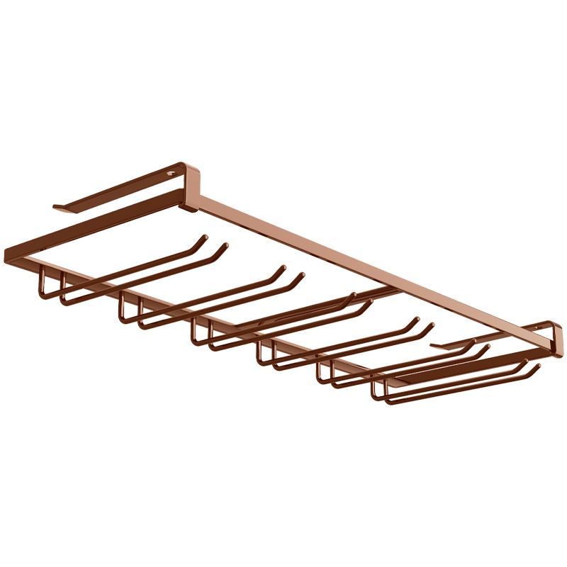 Porta moderna in vetro in metallo e staminato per il vino appeso per cucina