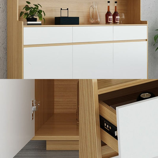78 "Höhe Sideboardschrank 5 Türen 3 Schubladen Essschrank für Wohnzimmer