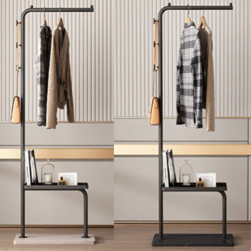 Contemporary Metal Coat Rack 3 Coat Hooks Standing Coat Rack Clearhalo 'Entry & Mudroom Furniture' 'furn' 'furn_hall_tree_coat_racks' 'Furniture' 'Hall Trees & Coat Racks' 'hall_tree_coat_racks' 1200x1200_9e45eb1d-6d90-40da-840d-121b2c4cacaa