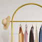Gorgeous Metal Coat Rack Marble Bottom Coat Rack with Coat Hooks