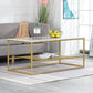 Glam Rectangular Coffee Table Frame 1 Coffee Table for Living Room Clearhalo 'Coffee & Accent Tables' 'Coffee Tables' 'coffee_tables' 'furn' 'furn_coffee_tables' 'Furniture' 'Living Room Furniture' 1200x1200_9e46ea16-8dac-4961-9b56-9966e6e7fa4d