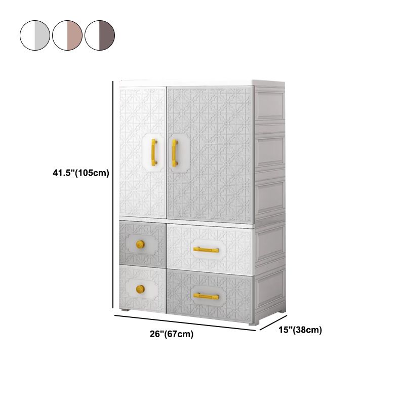 Armoire de style contemporain armoire en plastique armoire de garde-robe