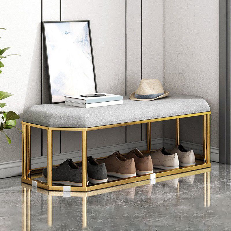 Velvet Specialty Storage Ottomans Standard Plain Glam Style Fade Resistant Ottoman