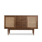 Modern Cabinet Solid Wood With Doors 4 - Drawer Rectangle Accent Cabinet Clearhalo 'Cabinets & Chests' 'cabinets_chests' 'furn' 'furn_cabinets_chests' 'Furniture' 'Living Room Furniture' 1200x1200_9e4ac2fc-4891-4a9c-8974-c104fd198a33