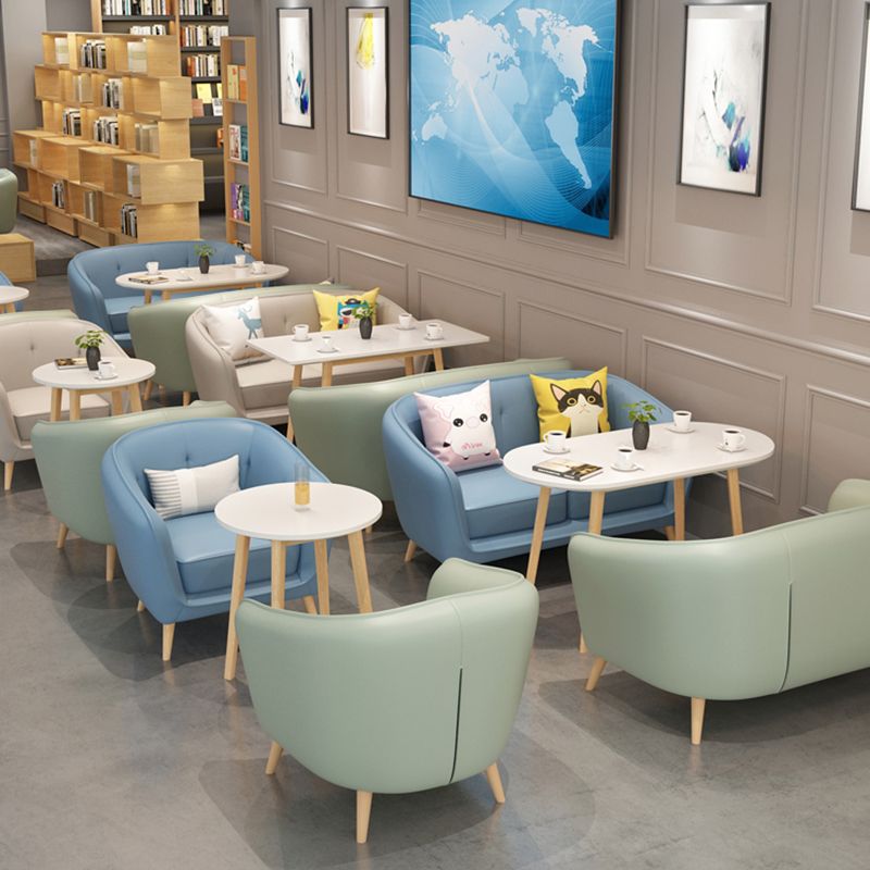 28.74"H Faux Leather Solid Color with Slope Arm for Bedroom Apartment Clearhalo 'furn' 'furn_sofas' 'Furniture' 'furniture_sofas' 'kitchen' 'kitchen_sofas' 'Living Room Furniture' 'Sofa' 'sofas' 1200x1200_9e4baf81-8eab-49bb-997d-90bd1863ed68