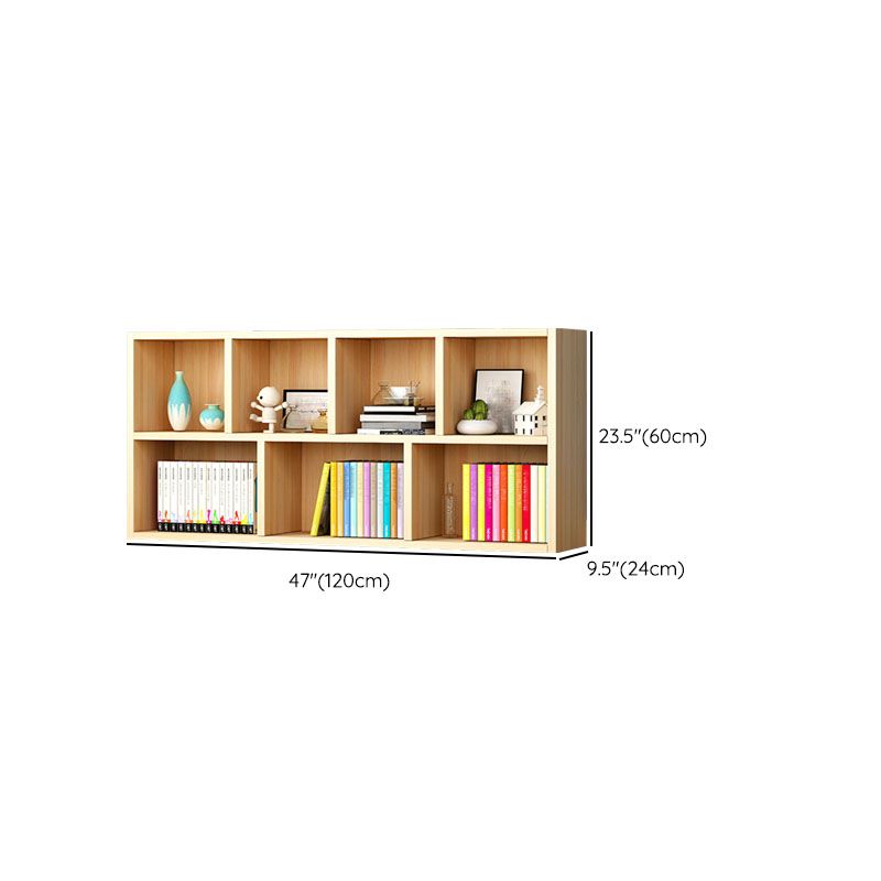 Closed Back Standard Bookshelf Wooden Contemporary Bookcase with Shelves Clearhalo 'Bookcases' 'furn' 'furn_bookcases' 'Furniture' 'Office Furniture' 1200x1200_9e4d8c76-aea1-4d6a-a781-7330f76ce1e9