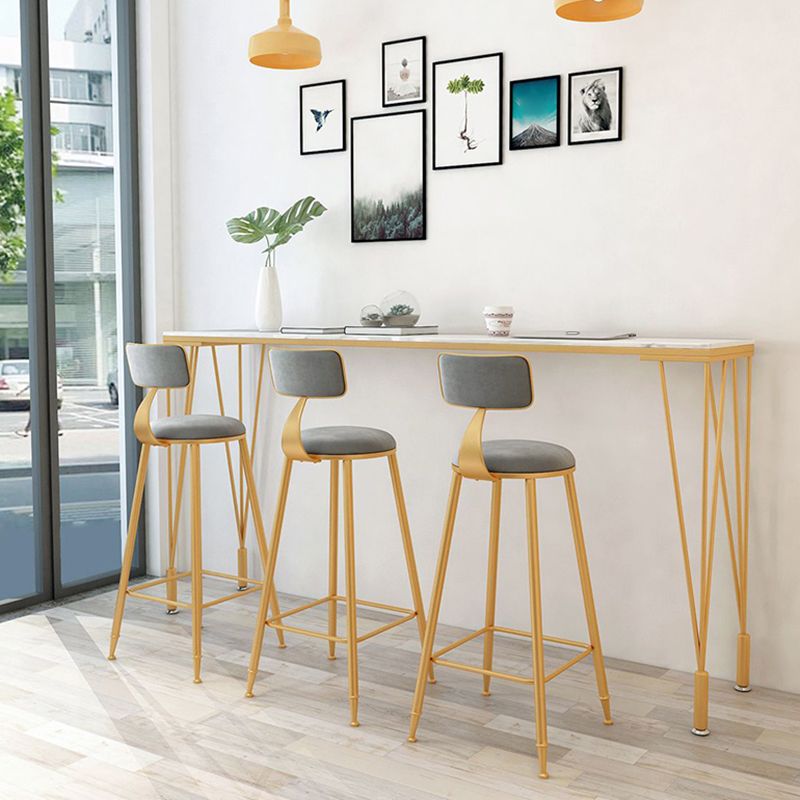 Stone Bar Dining Table Traditional Luxury Rectangle Bar Table with 4 Legs Clearhalo 'Bar Furniture' 'Bar Tables' 'bar_tables' 'furn' 'furn_bar_tables' 'Furniture' 'furniture_bar_tables' 'Kitchen & Dining Furniture' 1200x1200_9e4f5313-34be-4b32-bb66-20366885ca28